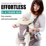 Ergonomic Baby Carrier 0-48M Baby Hipseat Carrier Front Facing Ergonomic Kangaroo Baby Wrap Sling for Baby Travel