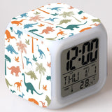 LED Cartoon Alarm Clock Voice Control Digital Voice Time